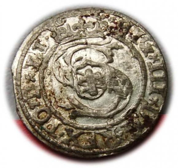 Szeląg 1599 Zygmunt III Waza Ryga (1)