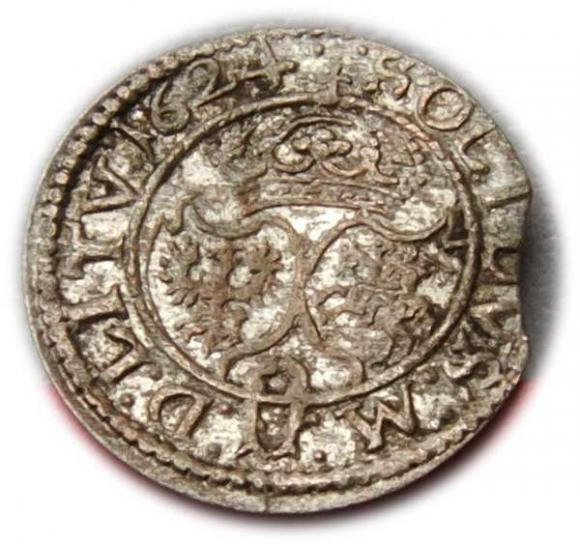 Schilling 1624 Sigismund III Vasa Vilnius (2)