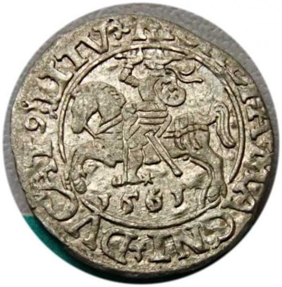 Półgrosz 1561 Zygmunt II August Wilno (1)