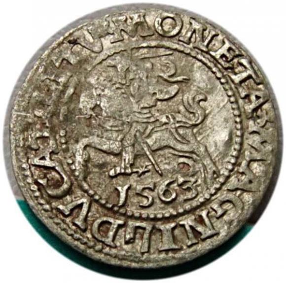 Półgrosz 1563 Zygmunt II August Wilno (1)