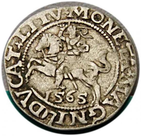 Półgrosz 1565 Zygmunt II August Wilno (1)
