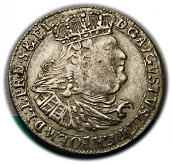Szóstak 1760 August III Gdańsk (1)