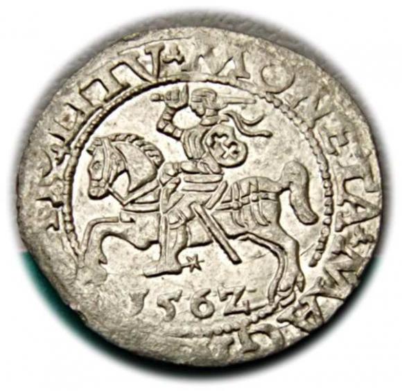 Półgrosz 1562 Zygmunt II August Wilno (1)