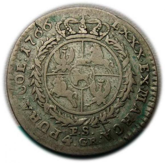 Złotówka 1766 Stanisław August Poniatowski Warszawa (2)