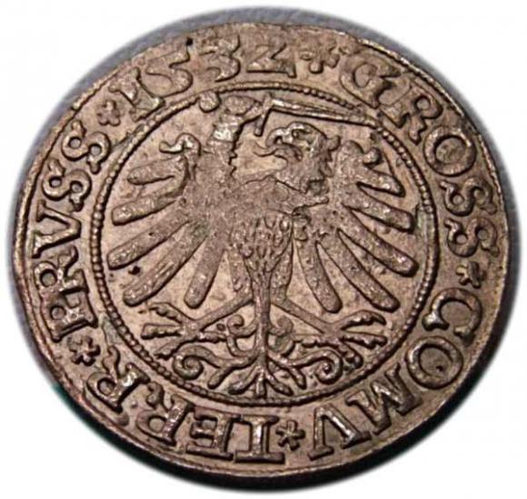 Grosz pruski 1532 Zygmunt I Stary Toruń (2)