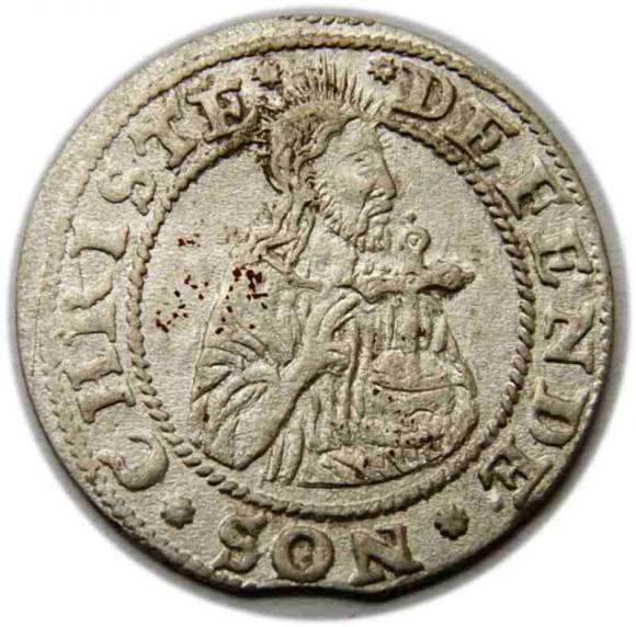 Grosz 1577 Oblężenie Gdańska (1)