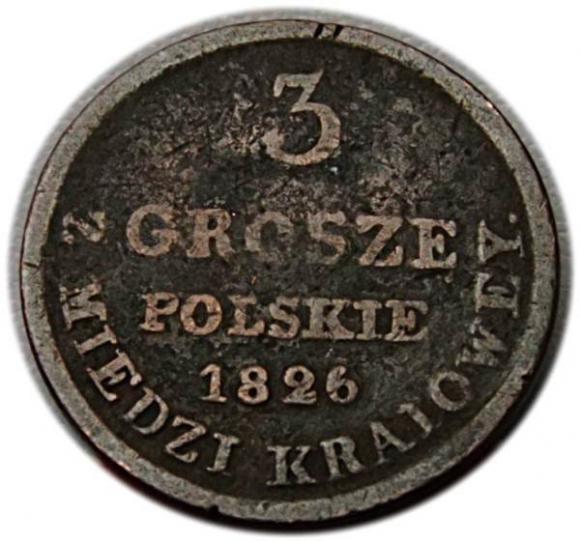 3 groschen 1826 Polish Kingdom Warsaw (1)