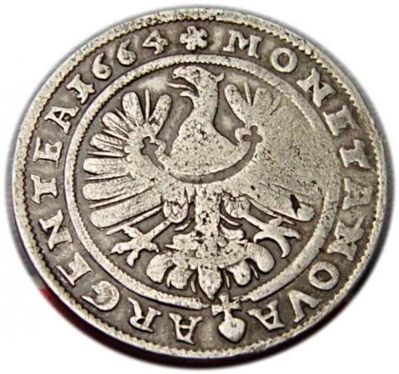 15 kreuzer 1664 Chistian Duchy of Brzeg - Legnica - Wolow Brzeg (2)