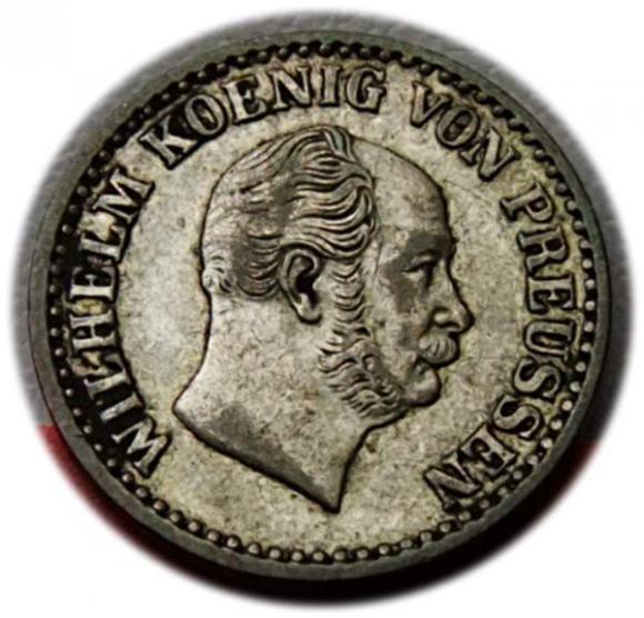 1 srebrny grosz 1869 Wilhelm I Hanower (1)