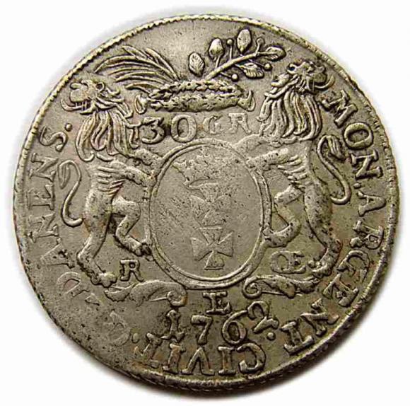 30 groschen 1762 Augustus III Gdansk