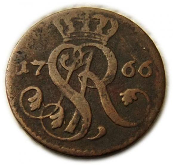 Grosz 1766 Stanisław August Poniatowski Warszawa (1)