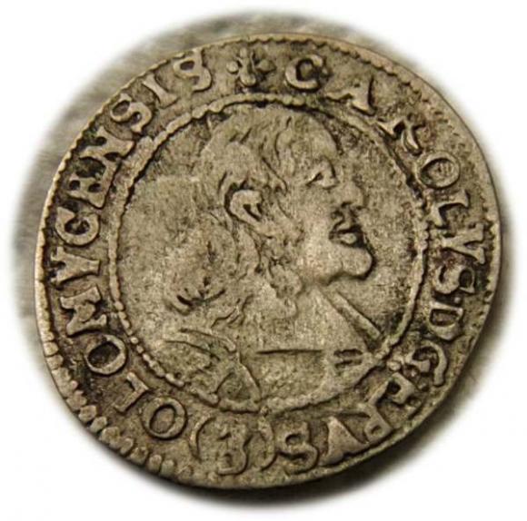 3 kreuzer 1668 Karl II von Liechtenstein Olomouc (1)