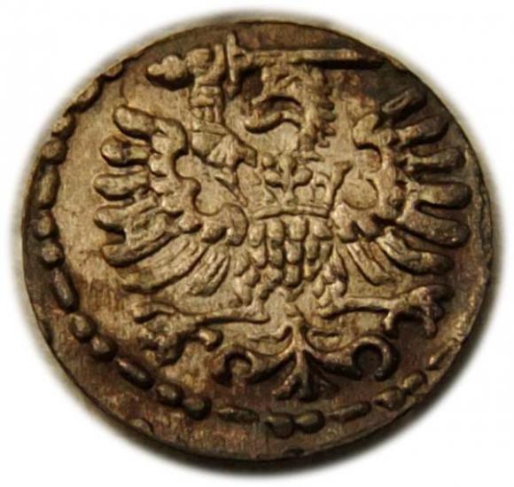 Denar 1596 Zygmunt III Waza Gdańsk (2)