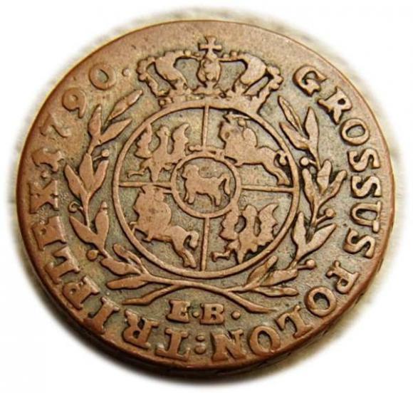 Trojak 1790 Stanisław August Poniatowski Warszawa (2)