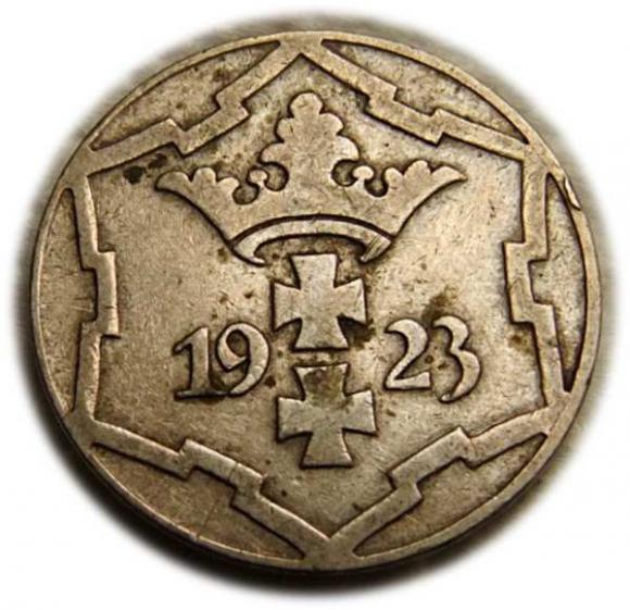 10 Pfennig 1923 Free City of Danzig Gdansk Berlin (2)