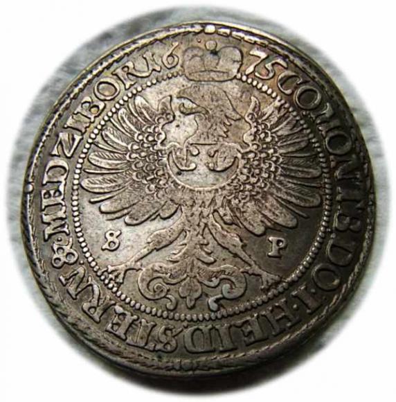 15 kreuzer 1675 Silvius II Frederick Olesnica