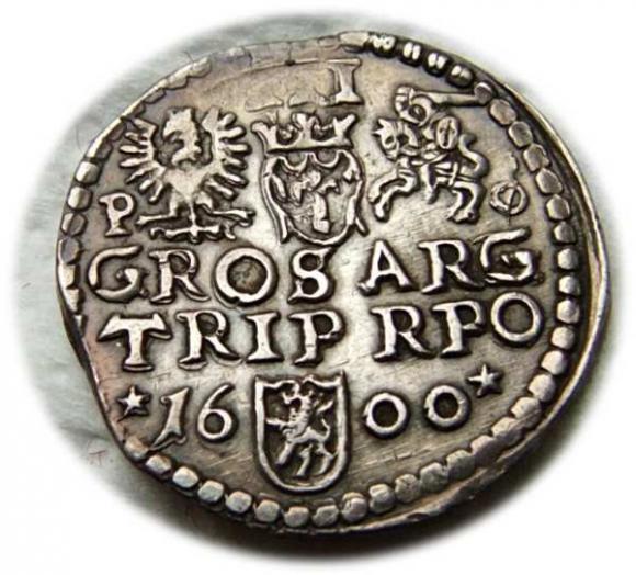 Trojak 1600 Zygmunt III Waza Poznań (2)