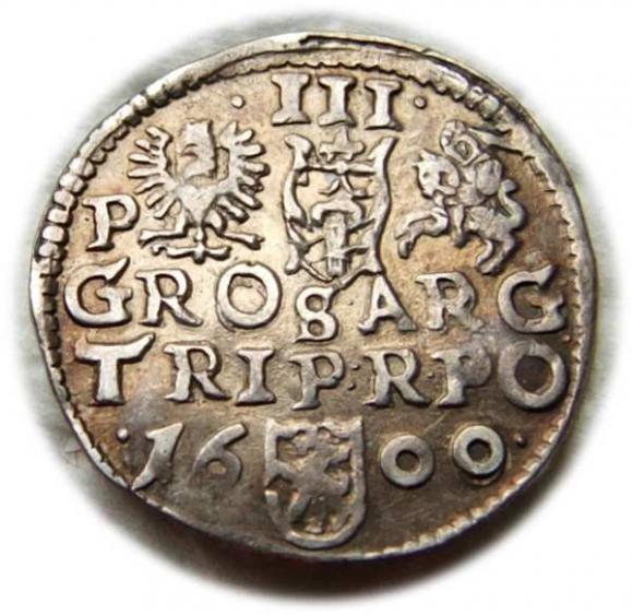 Trojak 1600 Zygmunt III Waza Poznań (2)