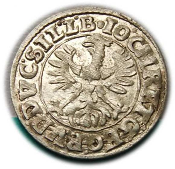 3 krajcary 1619 Jan Krystan, Jerzy Rudolf, Księstwo Brzesko-Legnicko-Wołowskie Złoty Stok (2)