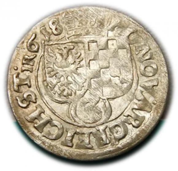 3 kreuzer 1618 John Christian George Rudolf Duchy of Brzeg - Legnica - Wolow Zloty Stok (1)