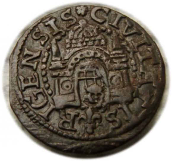 Schilling 1577 Free City of Riga (2)