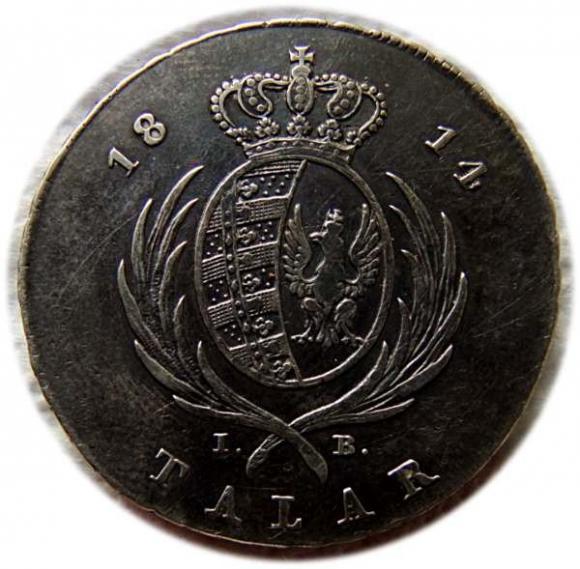 Talar 1814 Fryderyk August III Księstwo Warszawskie Warszawa (2)