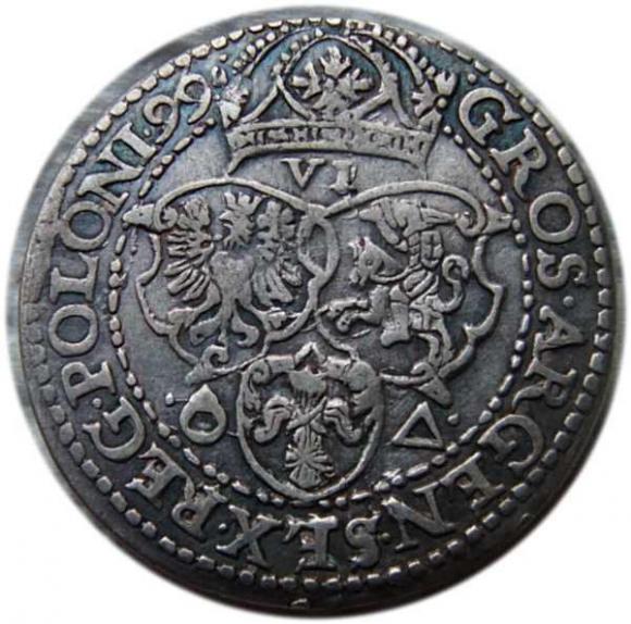 6 groschen 1599 Sigismund III Vasa Malbork (2)