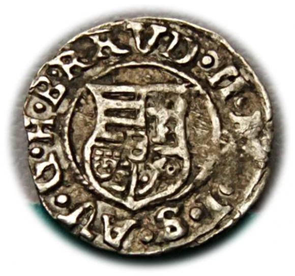 Denar 1589 Rudolf II Hungary (2)