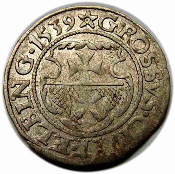 Groschen 1539 Sigismund I the Old Elbląg (1)