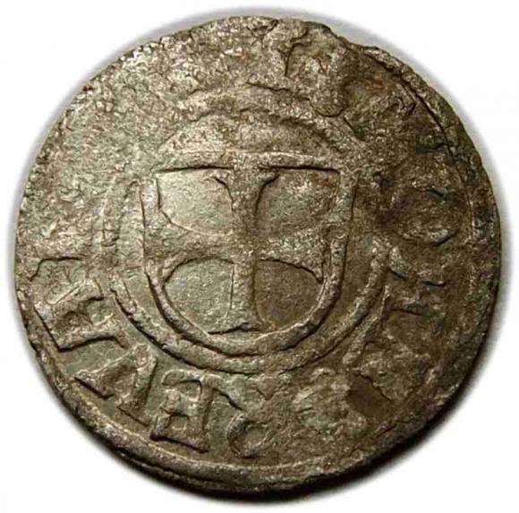 Szeląg Herman von Bruggenei Zakon Kawalerów Mieczowych Rewal (1)