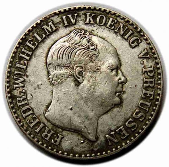 2 1/2 srebrnego grosza 1853 Fryderyk Wilhelm IV Prusy Berlin (2)
