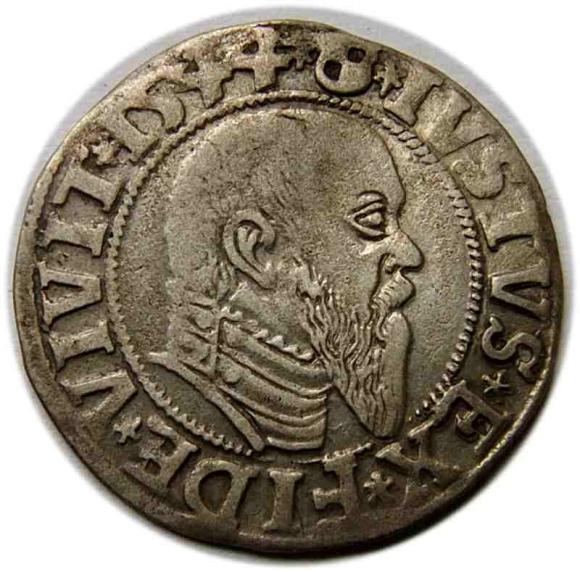 Grosz 1544 Albrecht Hohenzollern Księstwo Pruskie Królewiec (1)