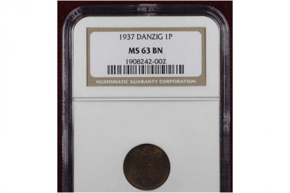 Wolne Miasto Gdańsk, 1 fenig 1937, MS 63 BN (1)