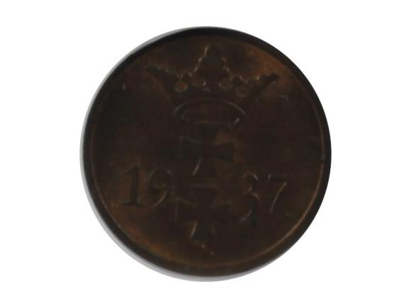 Wolne Miasto Gdańsk, 1 fenig 1937, MS 63 BN (2)