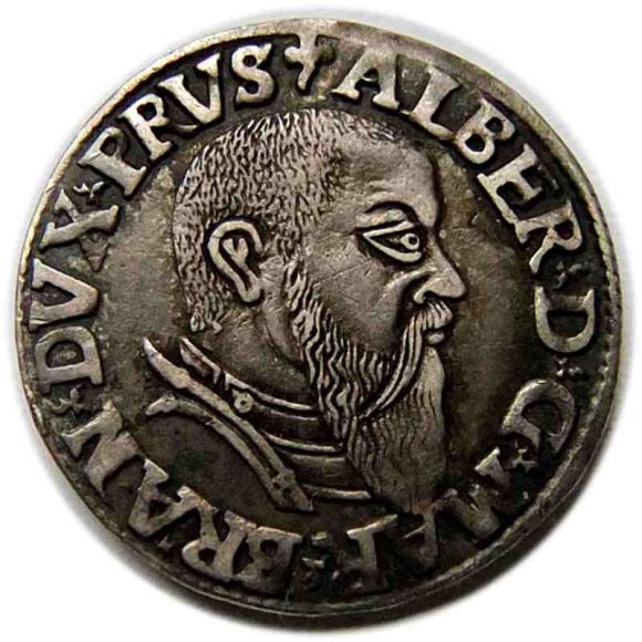 3 groschen 1543 Albert of Prussia Duchy of Prussia Kaliningrad (1)