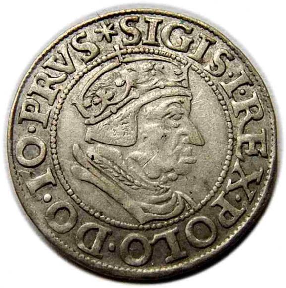Grosz 1538 Zygmunt I Stary Gdańsk (1)