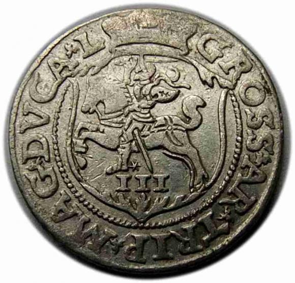 Trojak 1563 Zygmunt II August Wilno (1)