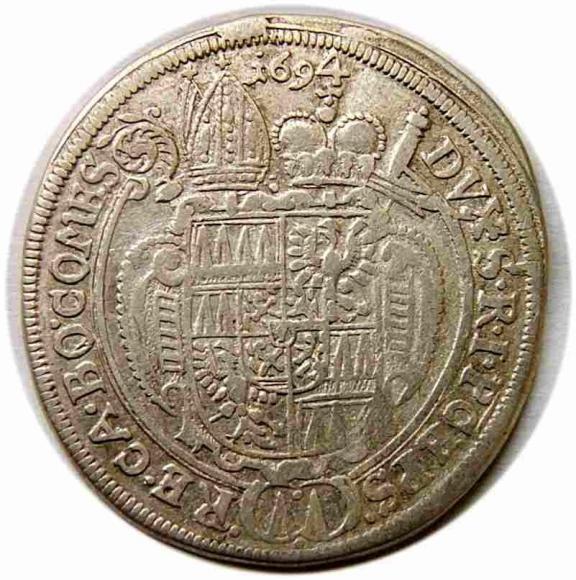 15 kreuzer 1694 Karl II von Liechtenstein Olomuniec