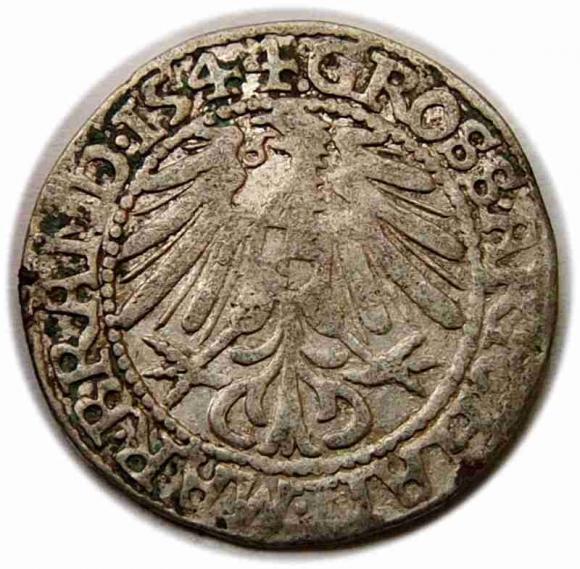 Groschen 1544 John of Brandenburg-Küstrin Krosno (2)