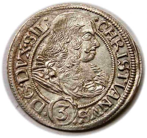 3 krajcary 1669 Chrystian Wołowski Księstwo Brzesko Legnicko Wołowskie Brzeg (1)