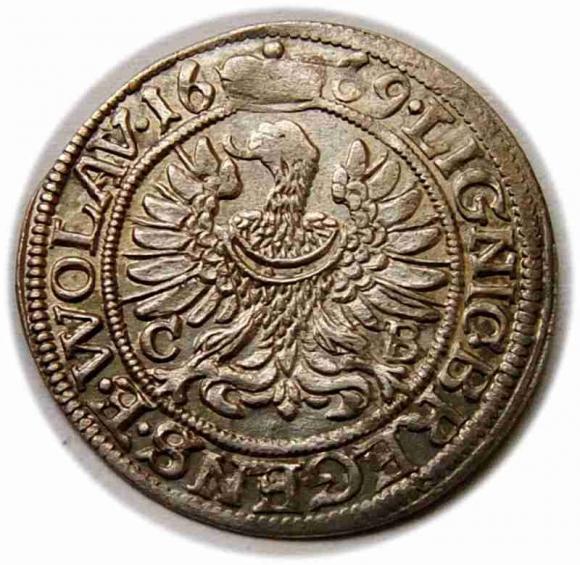 3 krajcary 1669 Chrystian Wołowski Księstwo Brzesko Legnicko Wołowskie Brzeg (2)