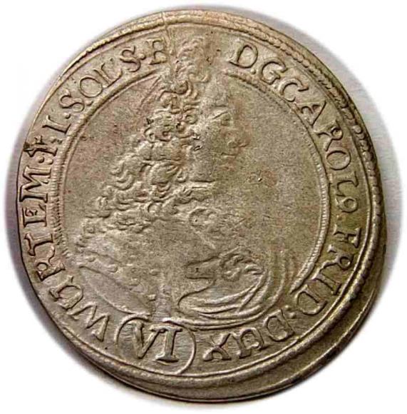 6 kreuzer 1715 Charles Frederick I Duchy of Oels (1)