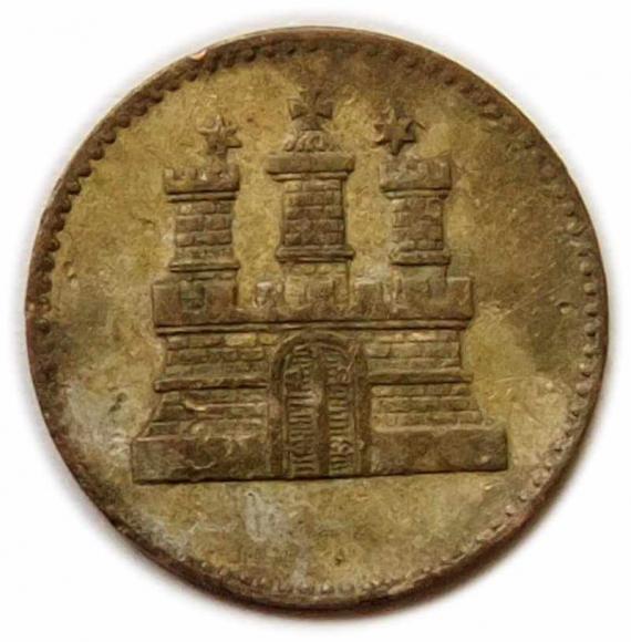 1 sechsling 1855 Hamburg (2)