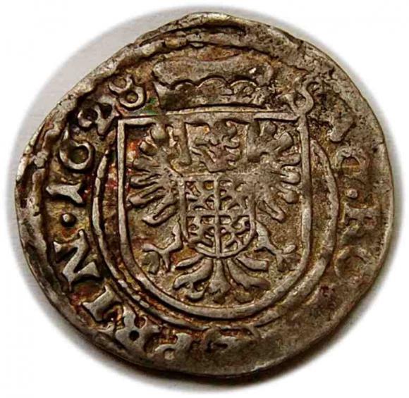 3 kreuzer 1628 Albrecht von Wallenstein Bohemia / Czech Republic Jicin (2)