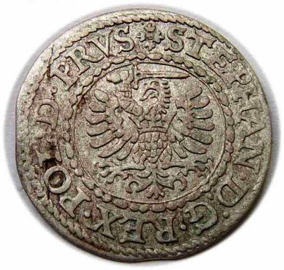 Szeląg 1579 Stefan Batory Gdańsk (2)