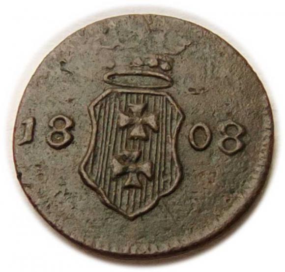 Szeląg 1808 Wolne Miasto Gdańsk (2)