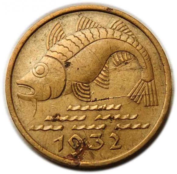 10 fenigów 1932 Wolne Miasto Gdańsk (2)