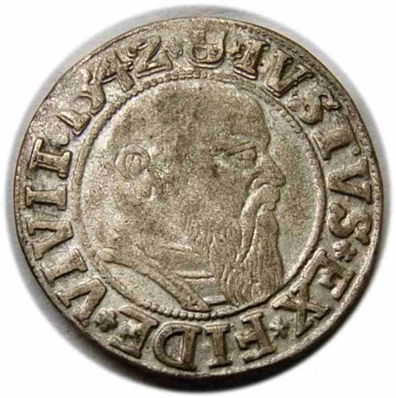 Grosz 1542 Albrecht Hohenzollern Księstwo Pruskie Królewiec (1)