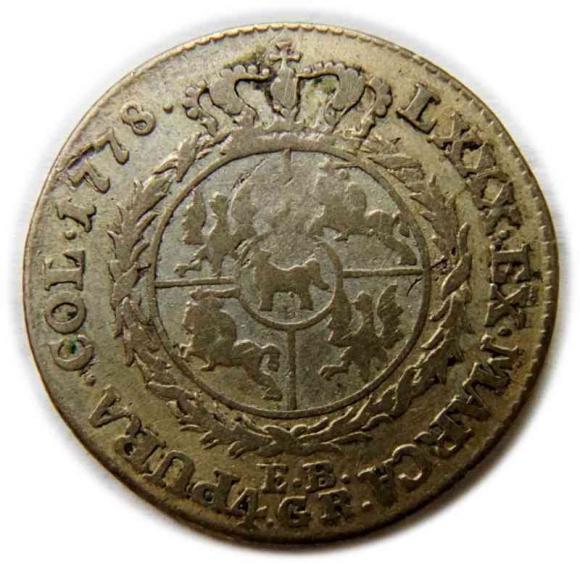 Złotówka 1778 Stanisław August Poniatowski Warszawa (2)