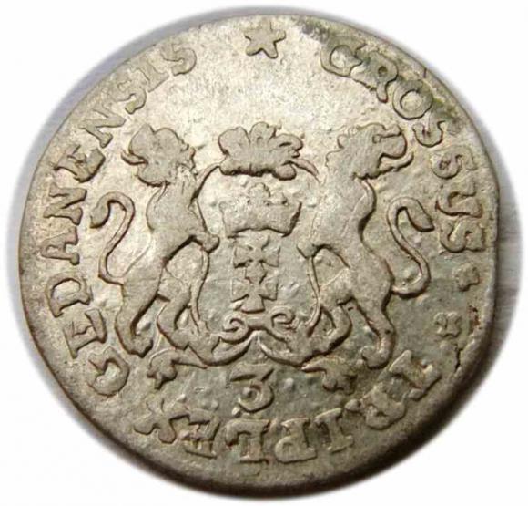 Trojak 1758 August III Sas Gdańsk (2)